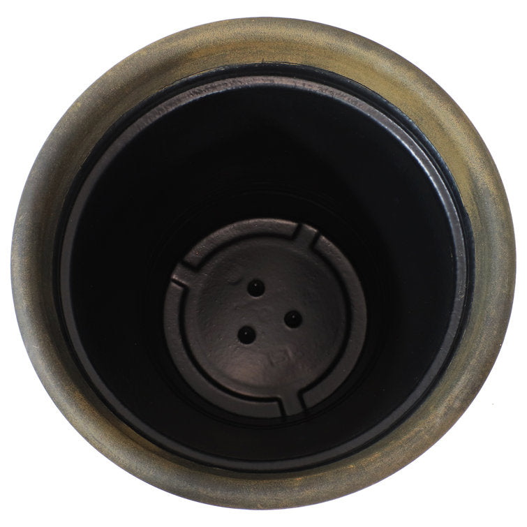 Pepinn 20" x 20" x 14.75" Round Sable Polyresin Outdoor